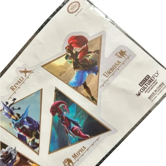 Legend Of Zelda Breath Of The Wild Champions Sticker Set Nintendo 2021 - Picture 3 of 5